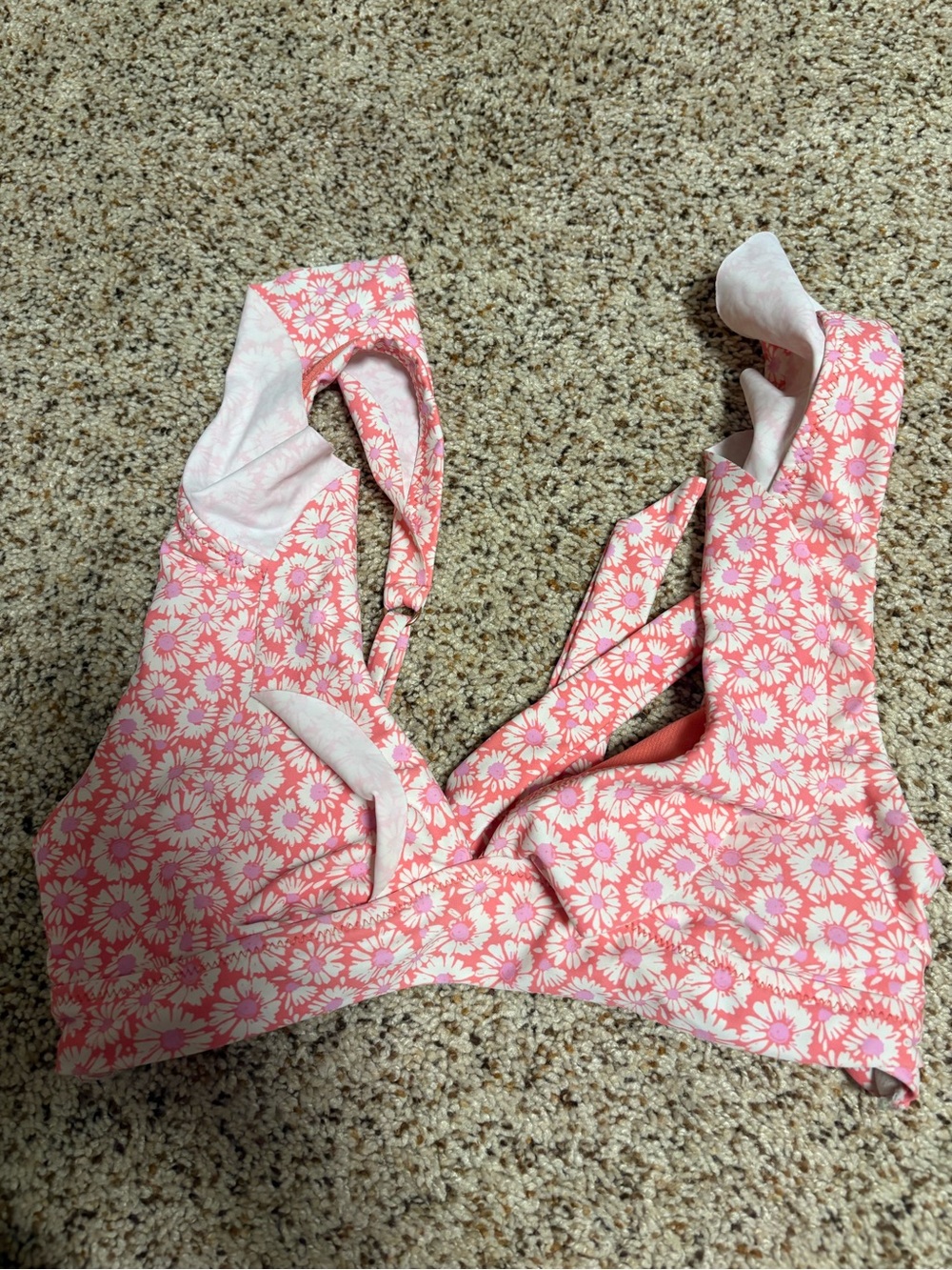 Altar’d State Pink Floral Bikini Top